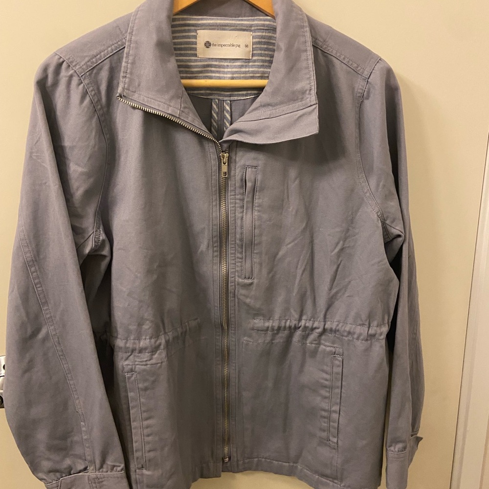 The Impeccable Pig women’s Gray Lightweight Jacket